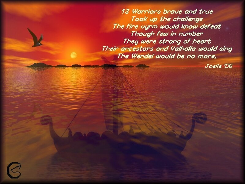 Viking ship at sunset
