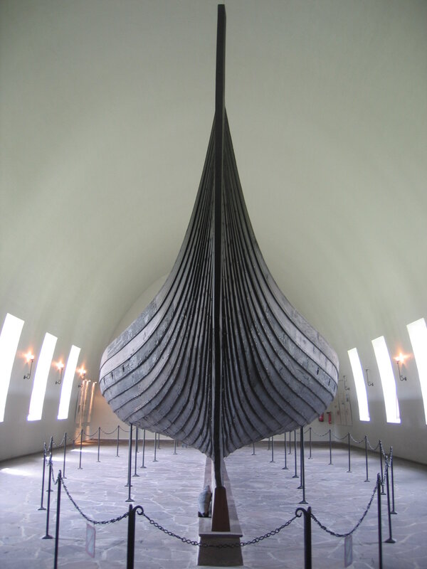 Viking ship in museum