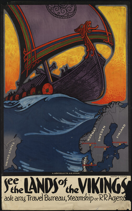 Viking Ship on Waves