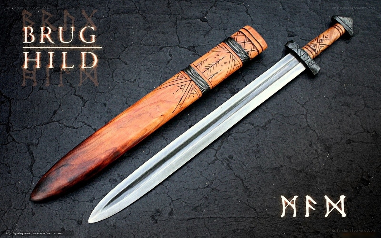 Viking sword and sheath