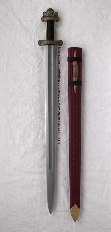 Viking sword with scabbard
