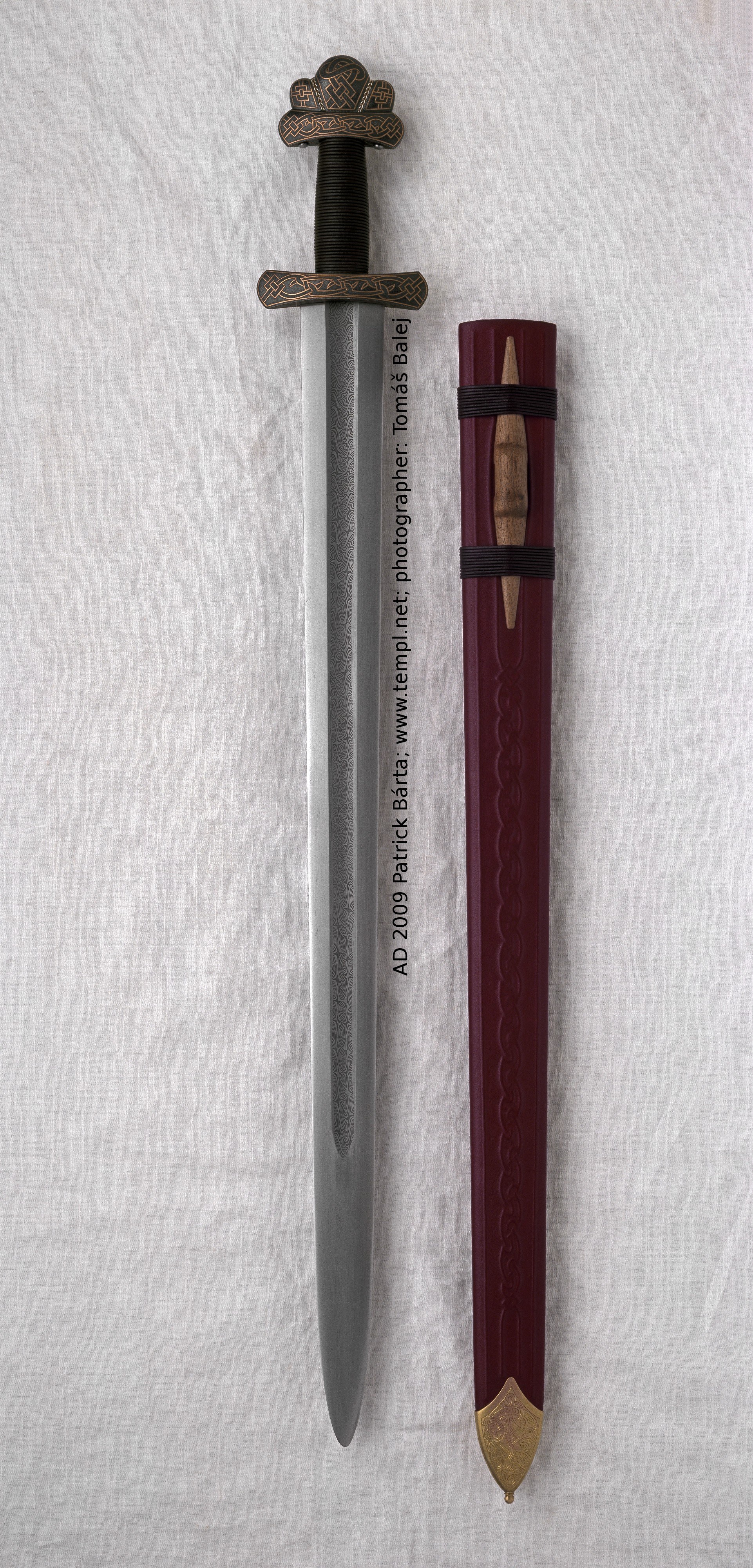 Viking sword with scabbard