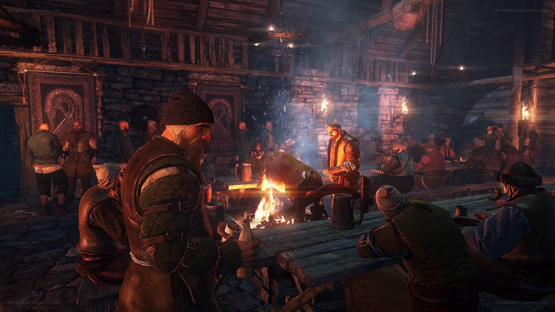 Viking tavern scene