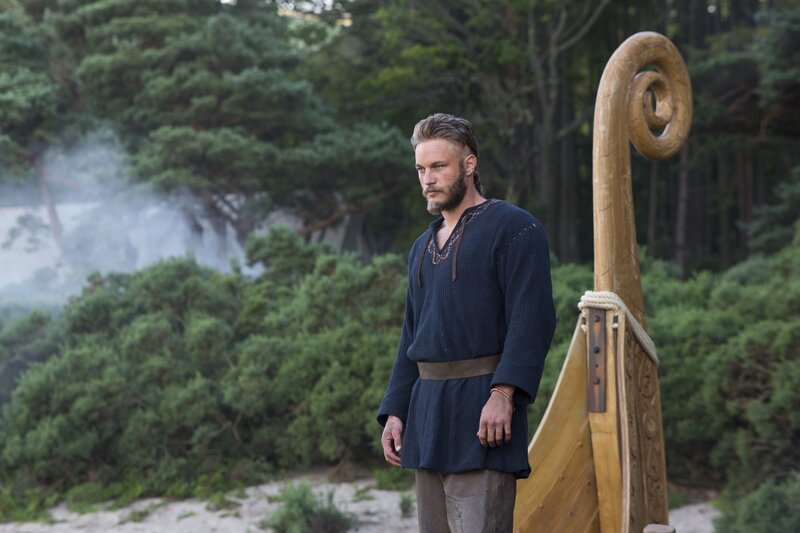 Viking warrior by a ship