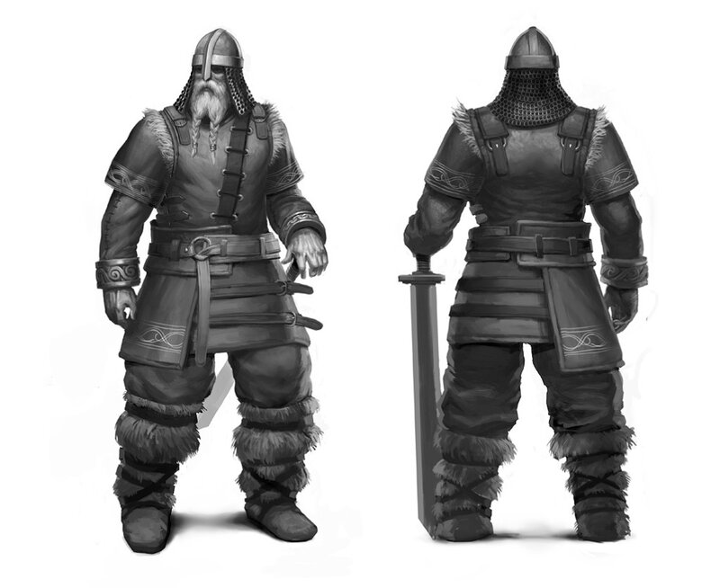 Viking warrior concept art