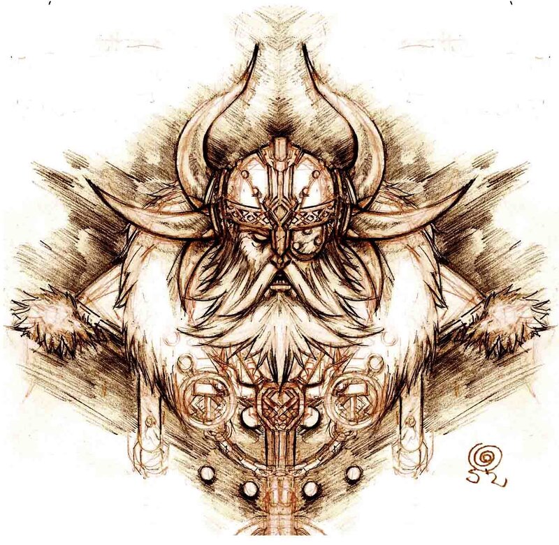 Viking warrior concept art