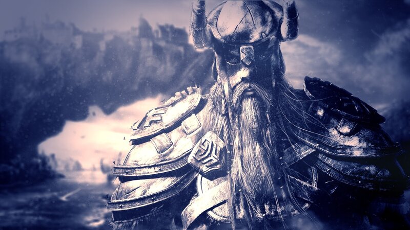Viking warrior in armor
