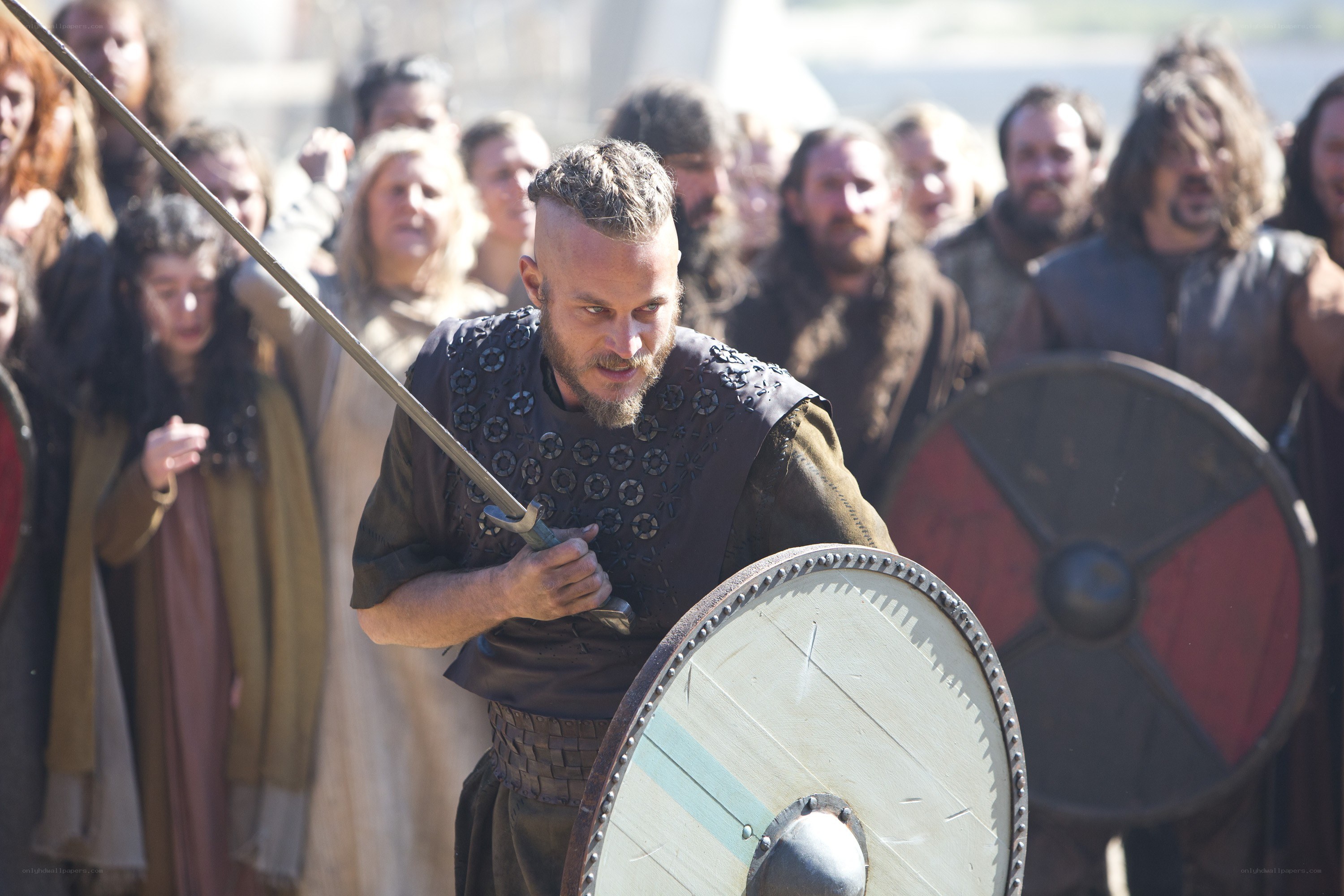 Viking warrior in battle