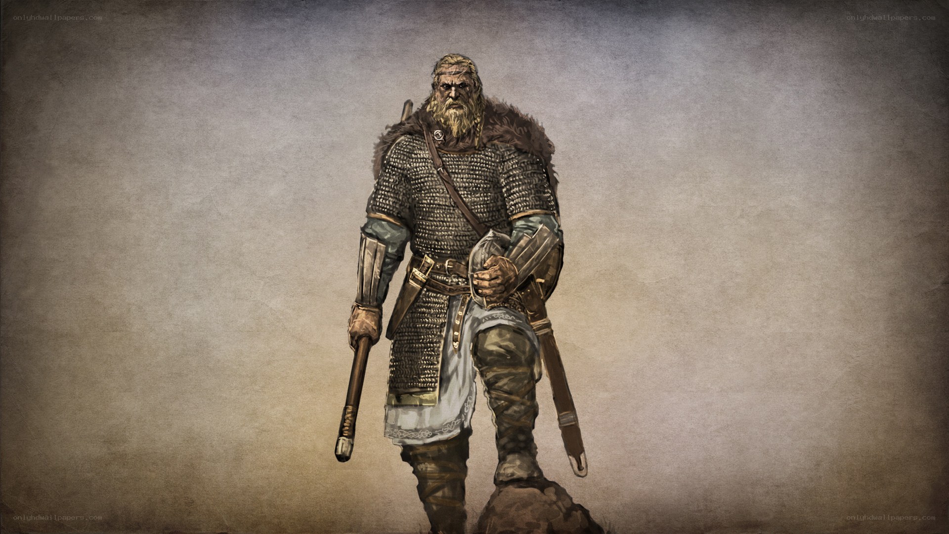 Viking warrior in chainmail