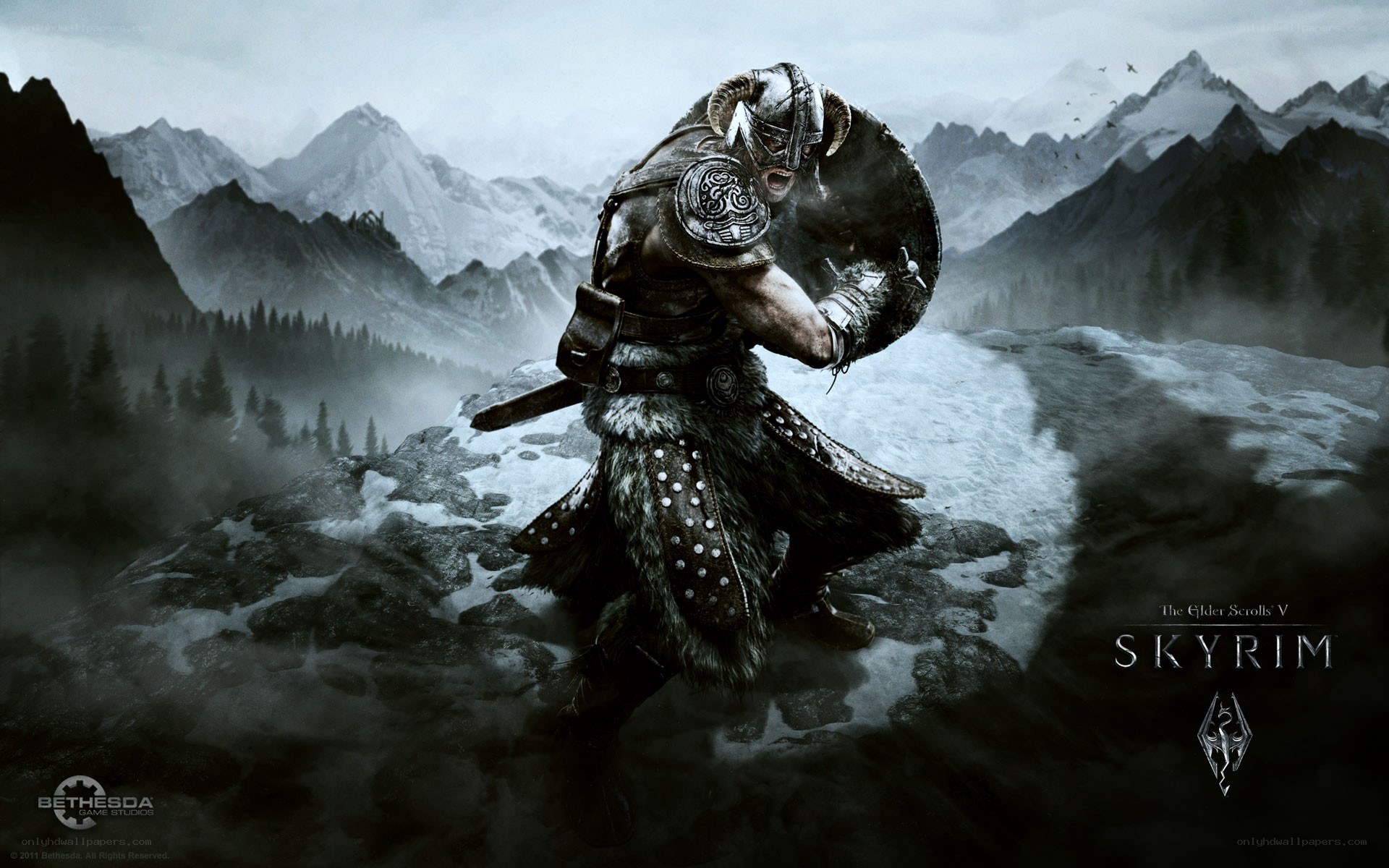 Viking warrior in Skyrim