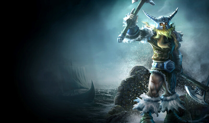 Viking Warrior on Rock