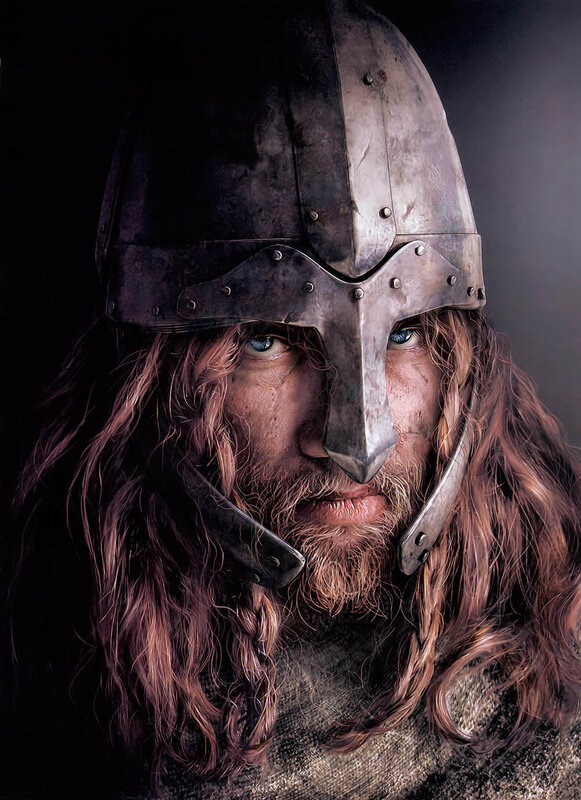 Viking warrior portrait