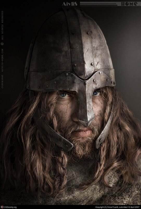 Viking warrior portrait
