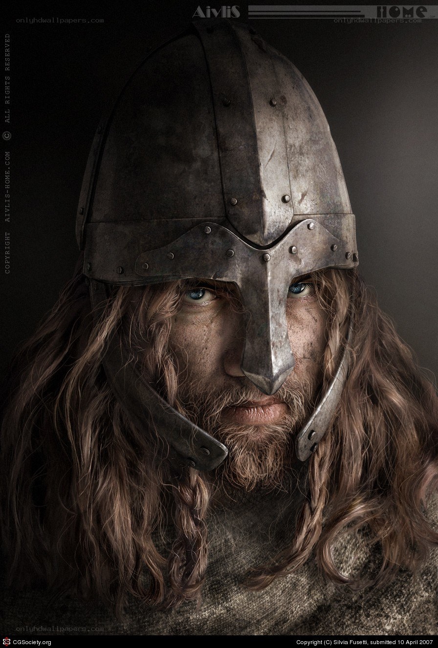 Viking warrior portrait