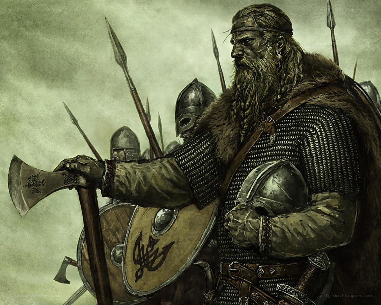 Viking warrior with axe