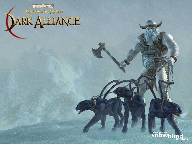 Viking Warrior with Panthers — White
