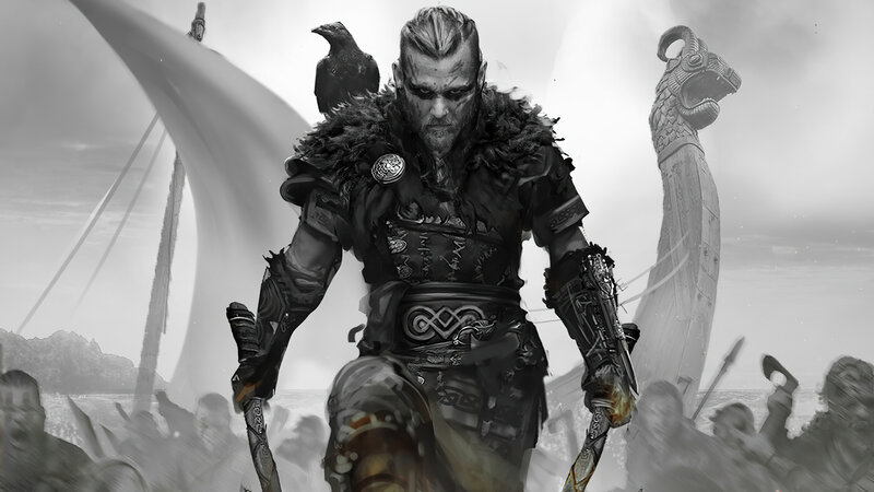 Viking Warrior with Raven