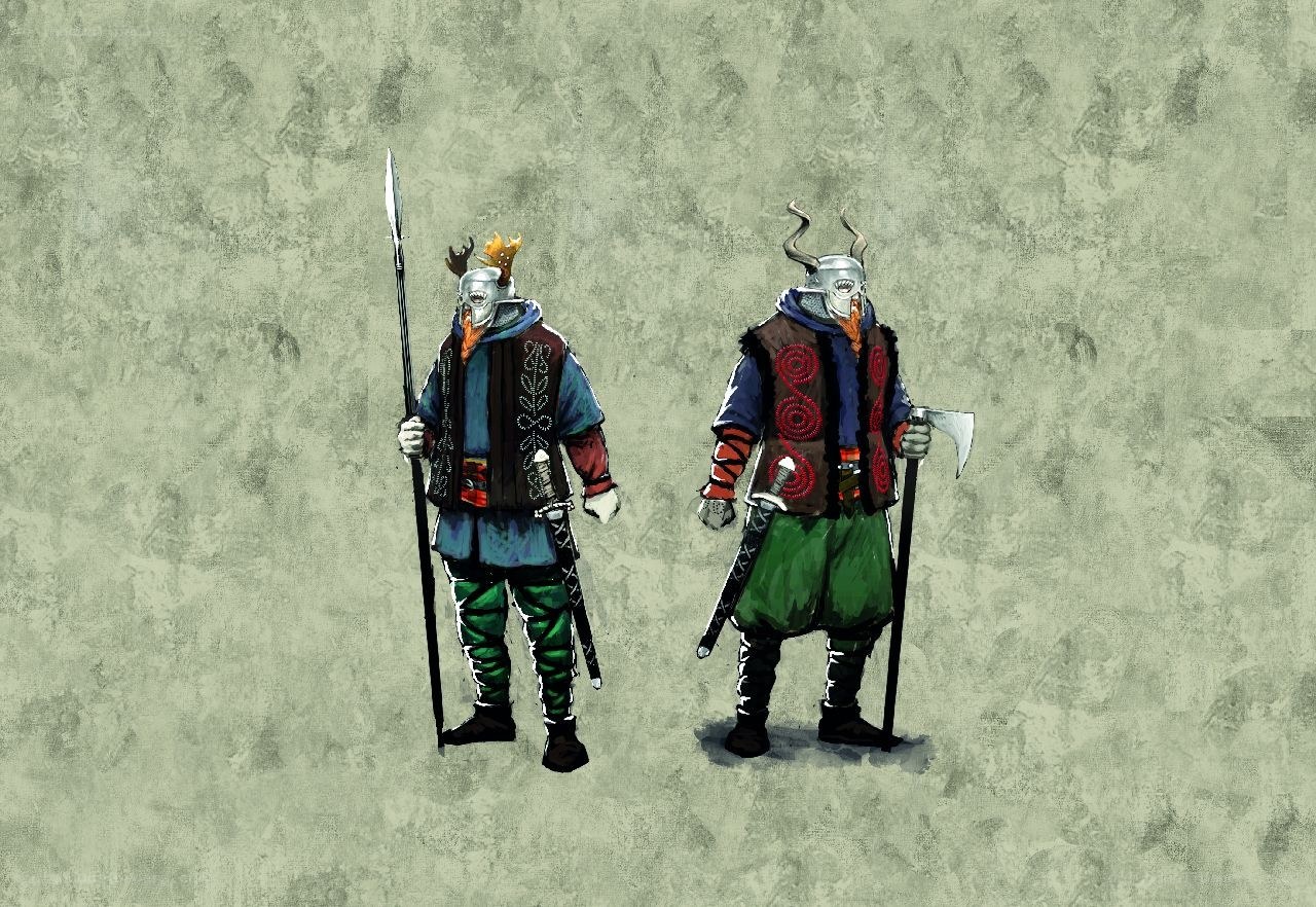 Viking warriors concept art