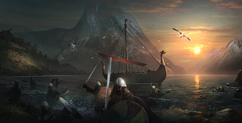 Viking Warriors Landing — Orange