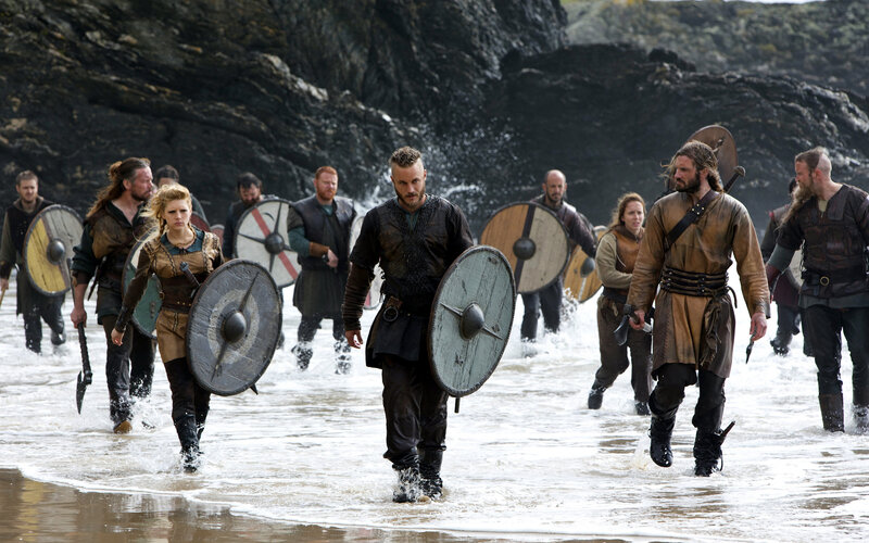 Viking Warriors on Beach