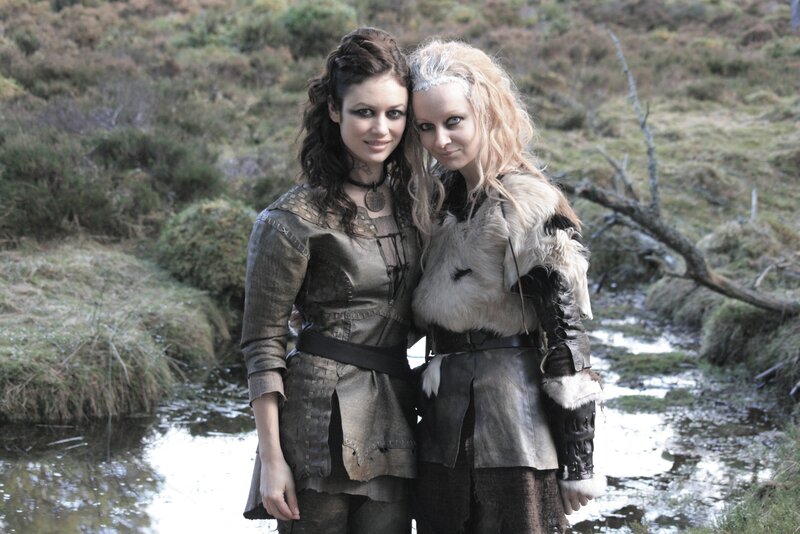 Viking women in a forest