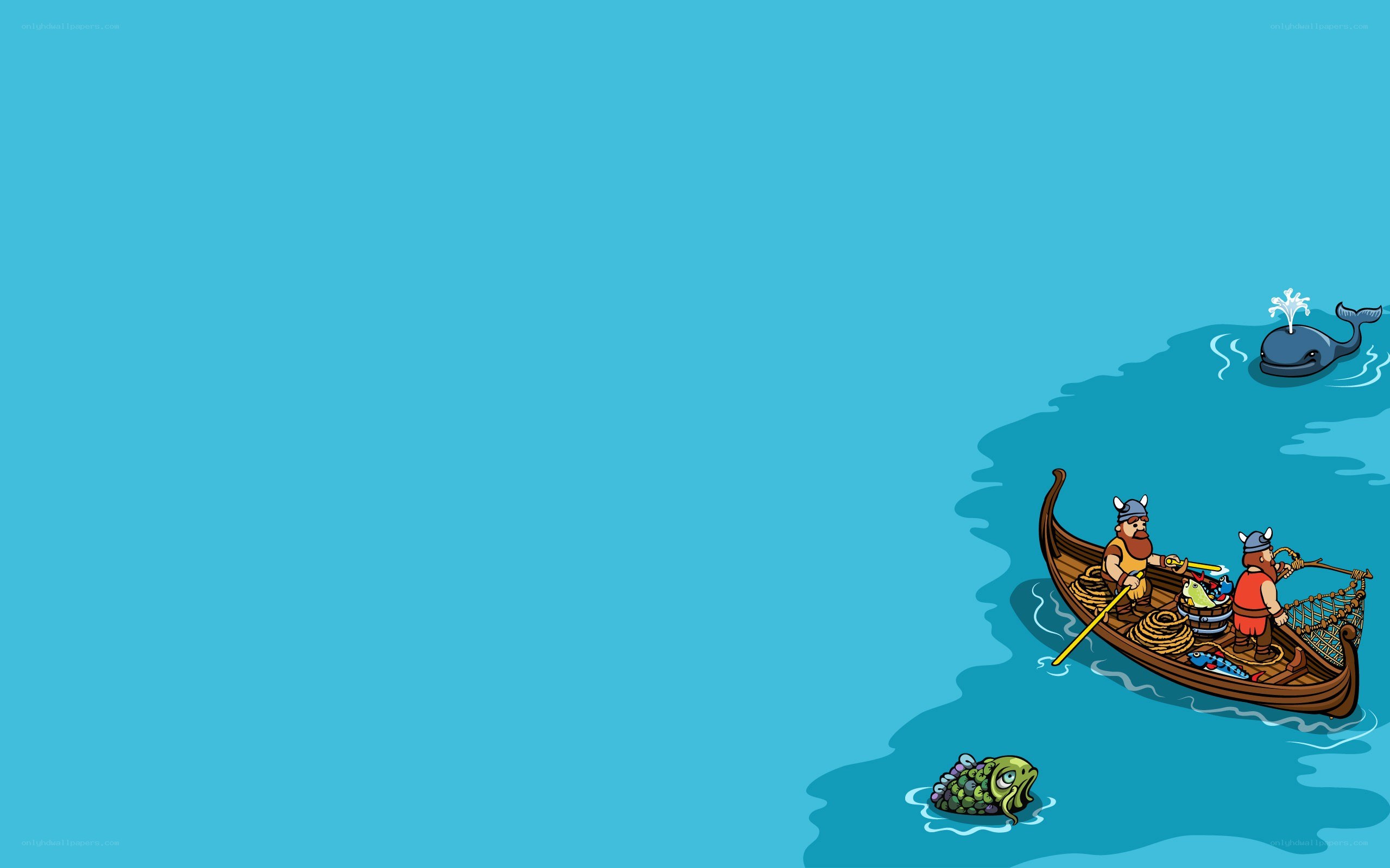 Vikings in a boat