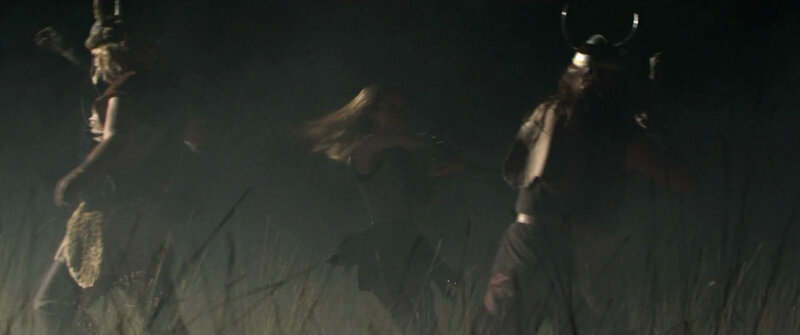 Vikings in a dark field
