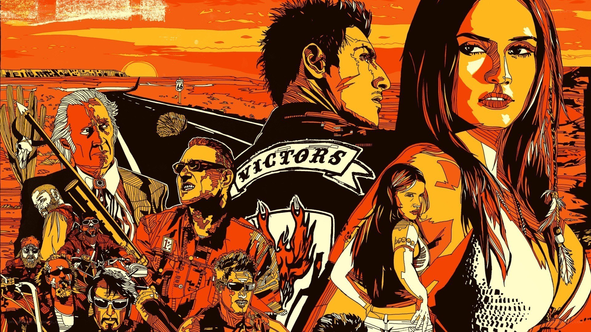 Vikings motorcycle gang poster