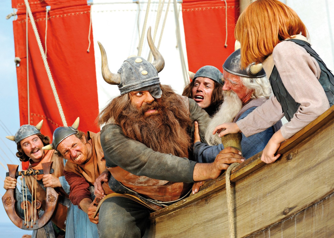 Vikings on a ship