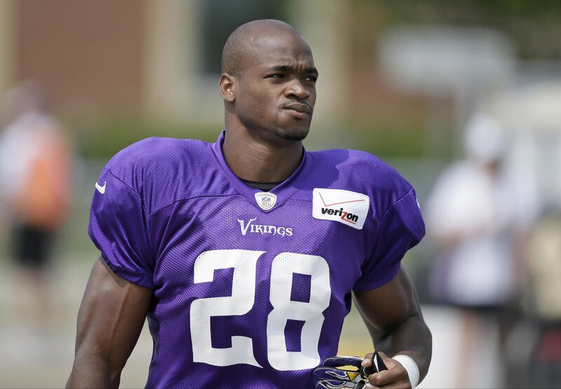 Vikings player in uniform