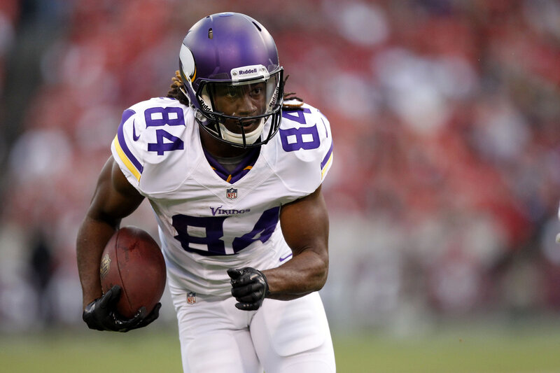 Vikings player running with ball