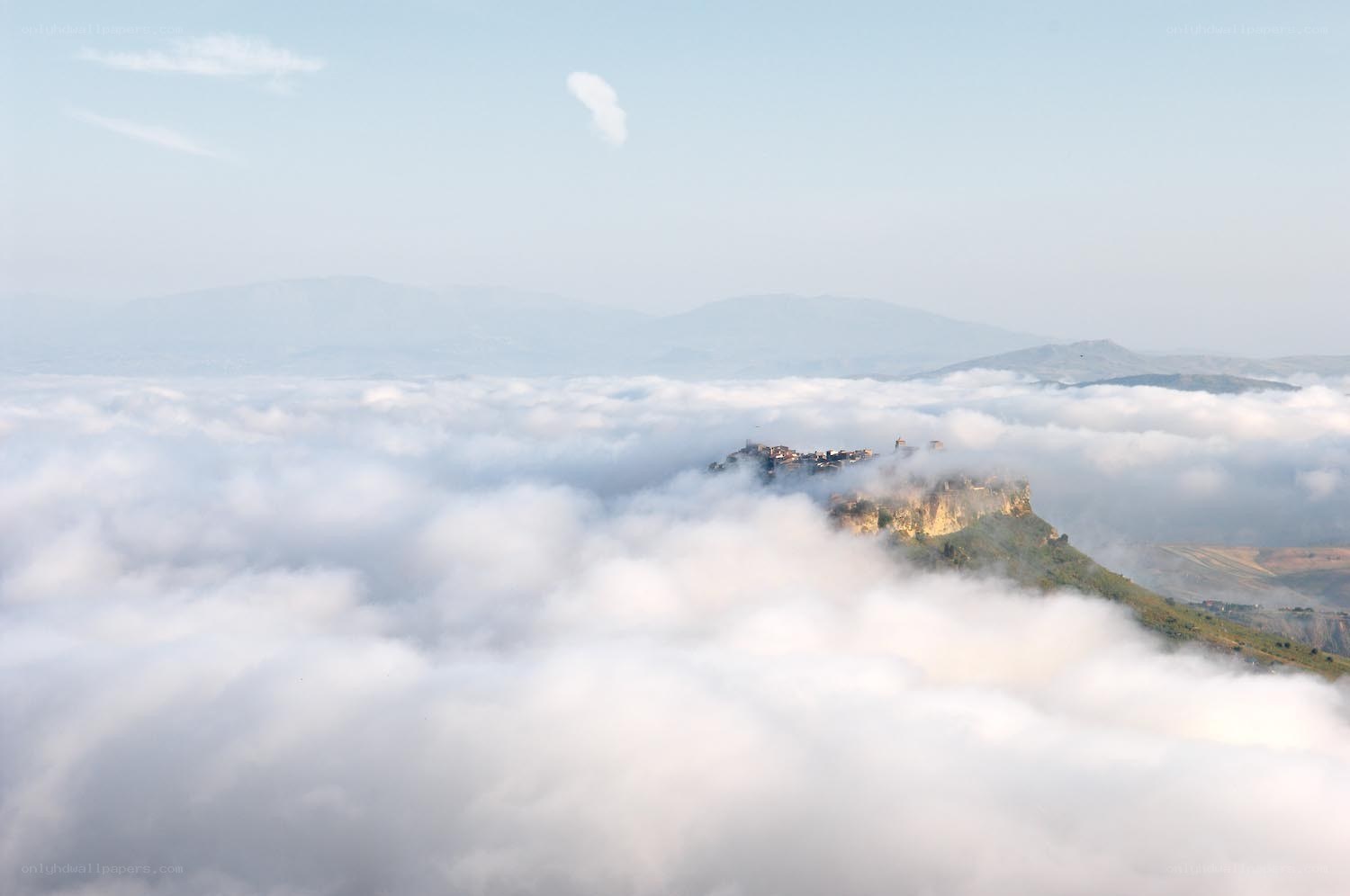 Village above the clouds