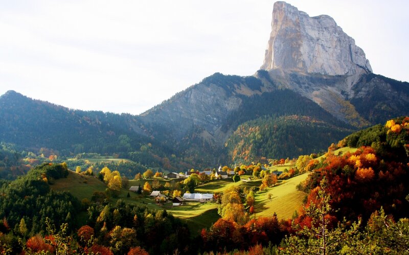 Village at Mountain Base — Green