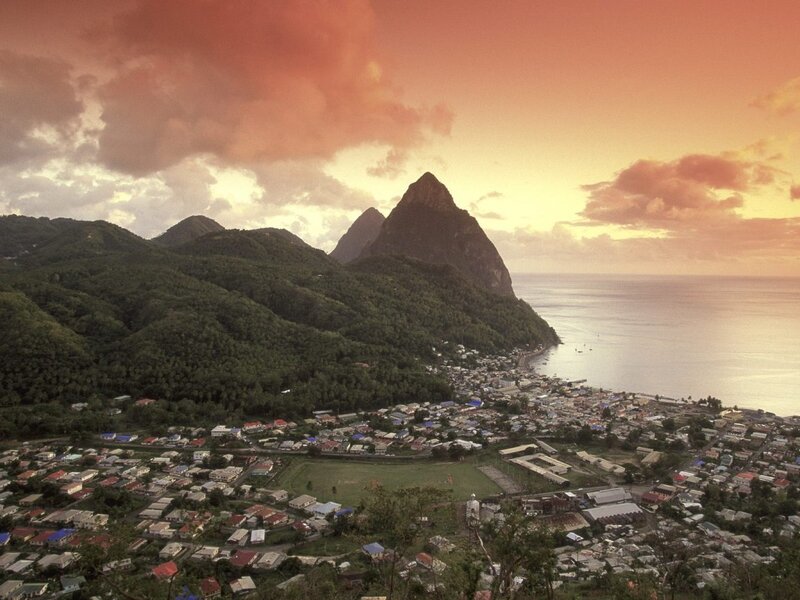Village at Mountain Base — Orange