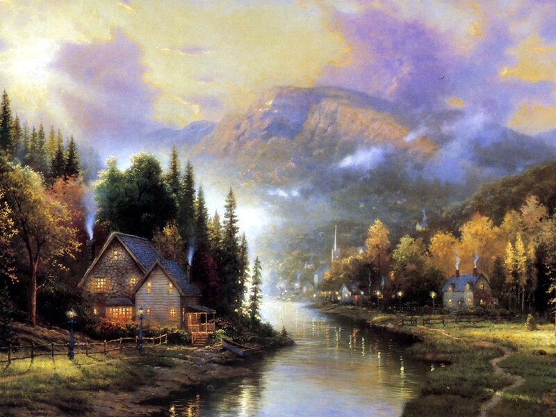 Village by a River