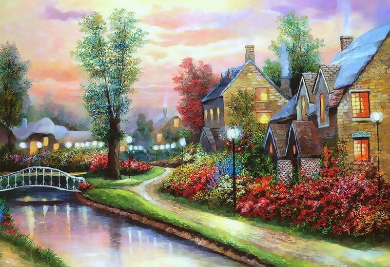 Village by Canal
