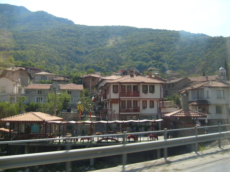 Village by Mountains