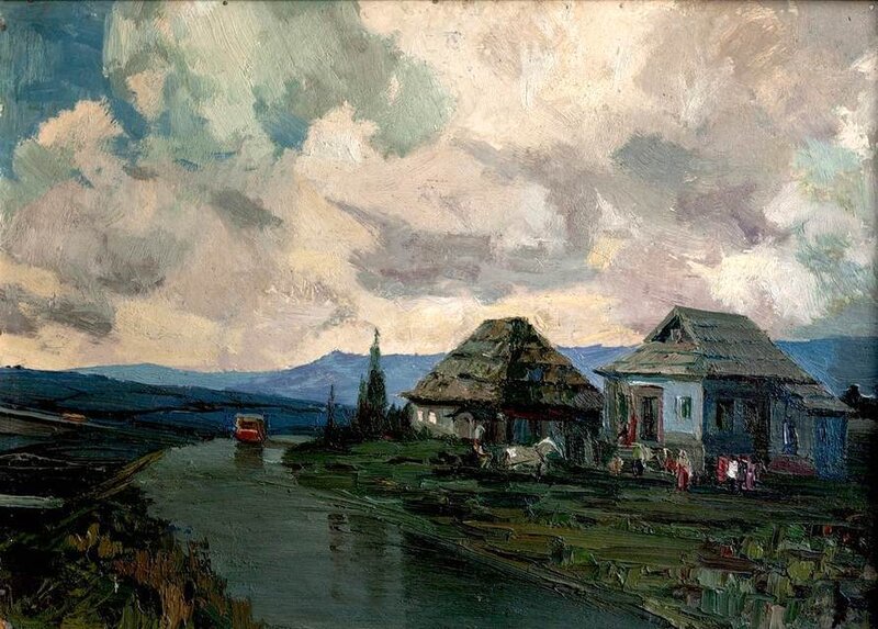 Village by River — Green
