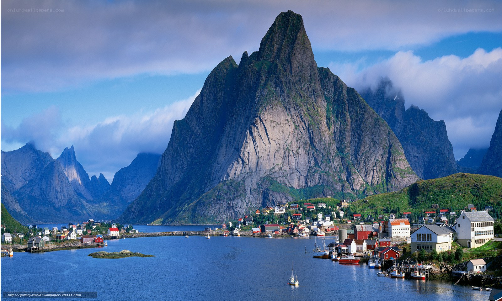 Village by the fjord