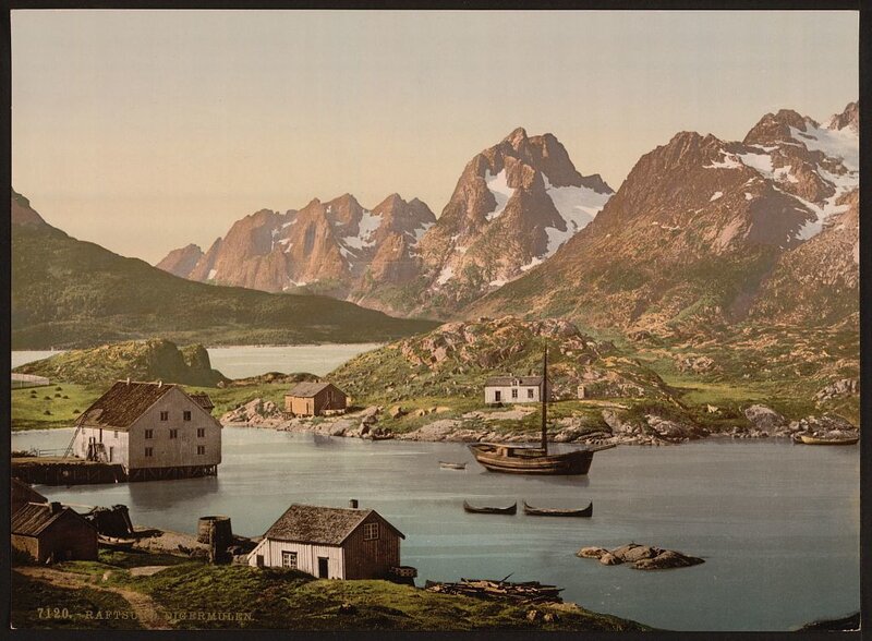 Village by the fjord
