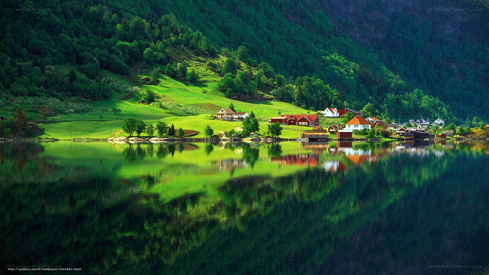 Village by the fjord