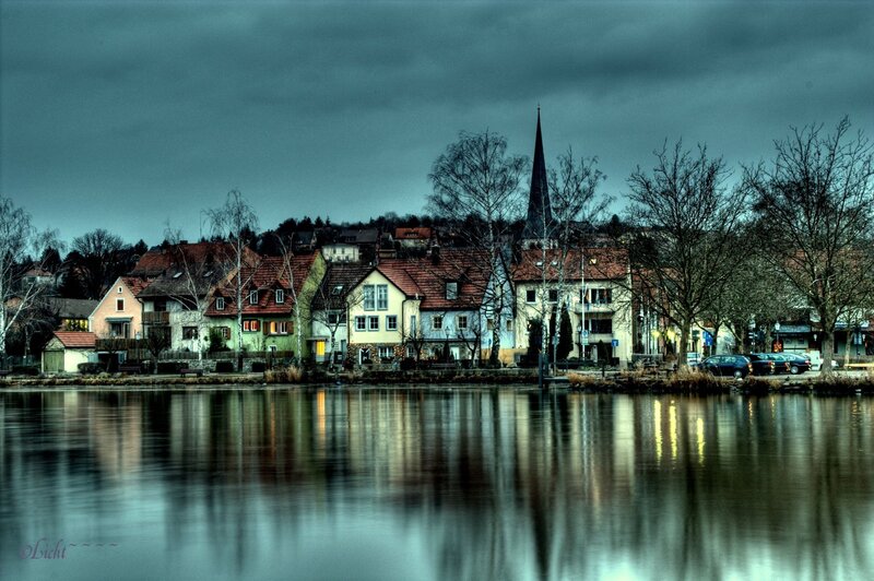 village by the lake