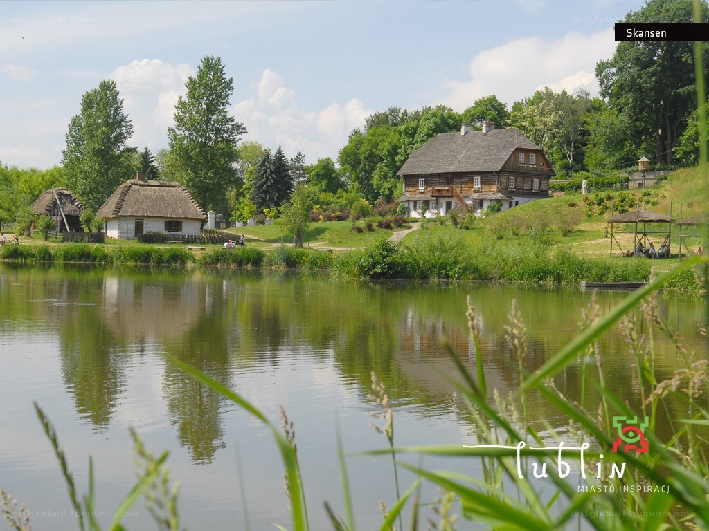 Village by the lake