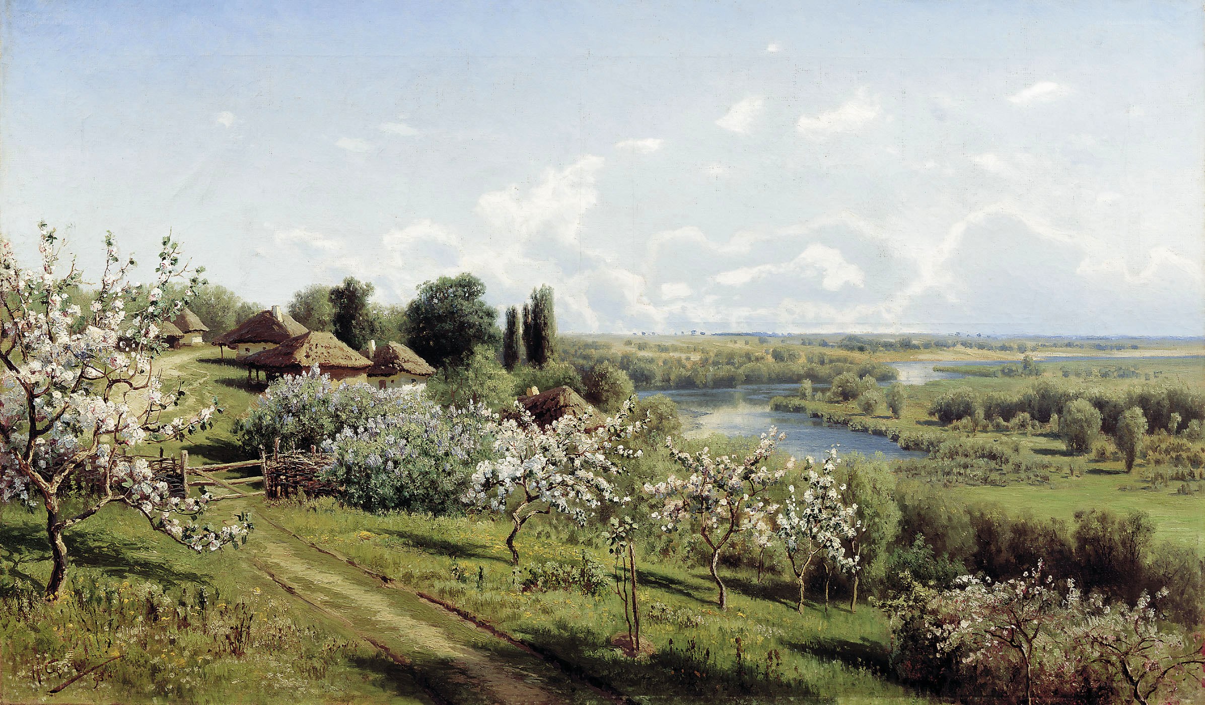 Village by the river