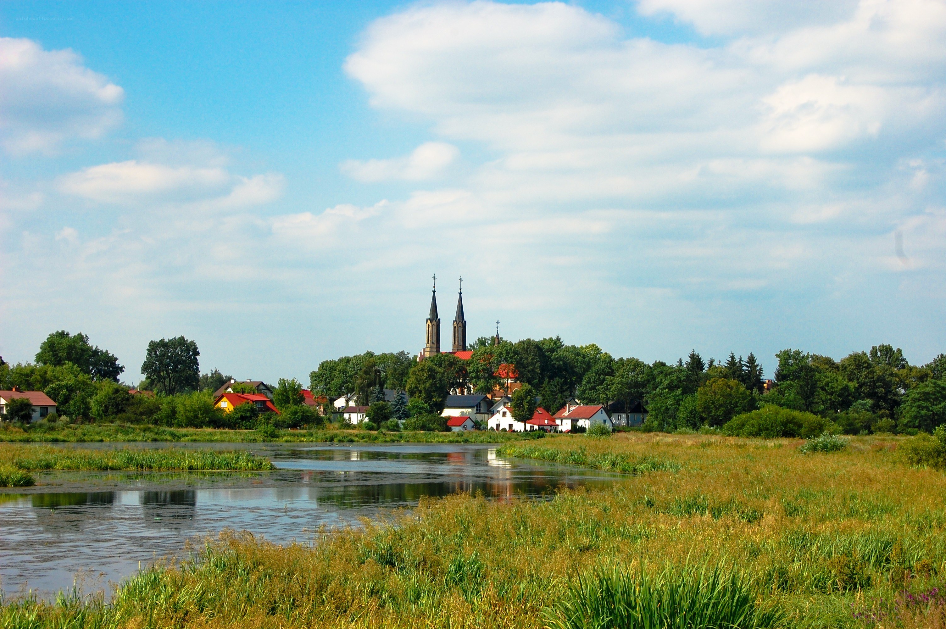 Village by the river