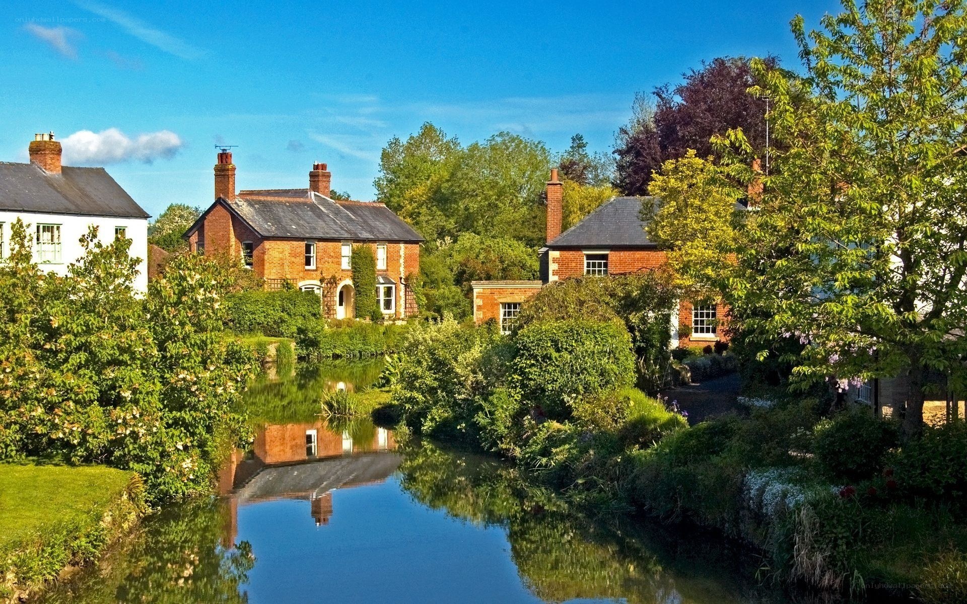 Village by the river