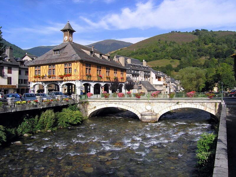 Village by the river