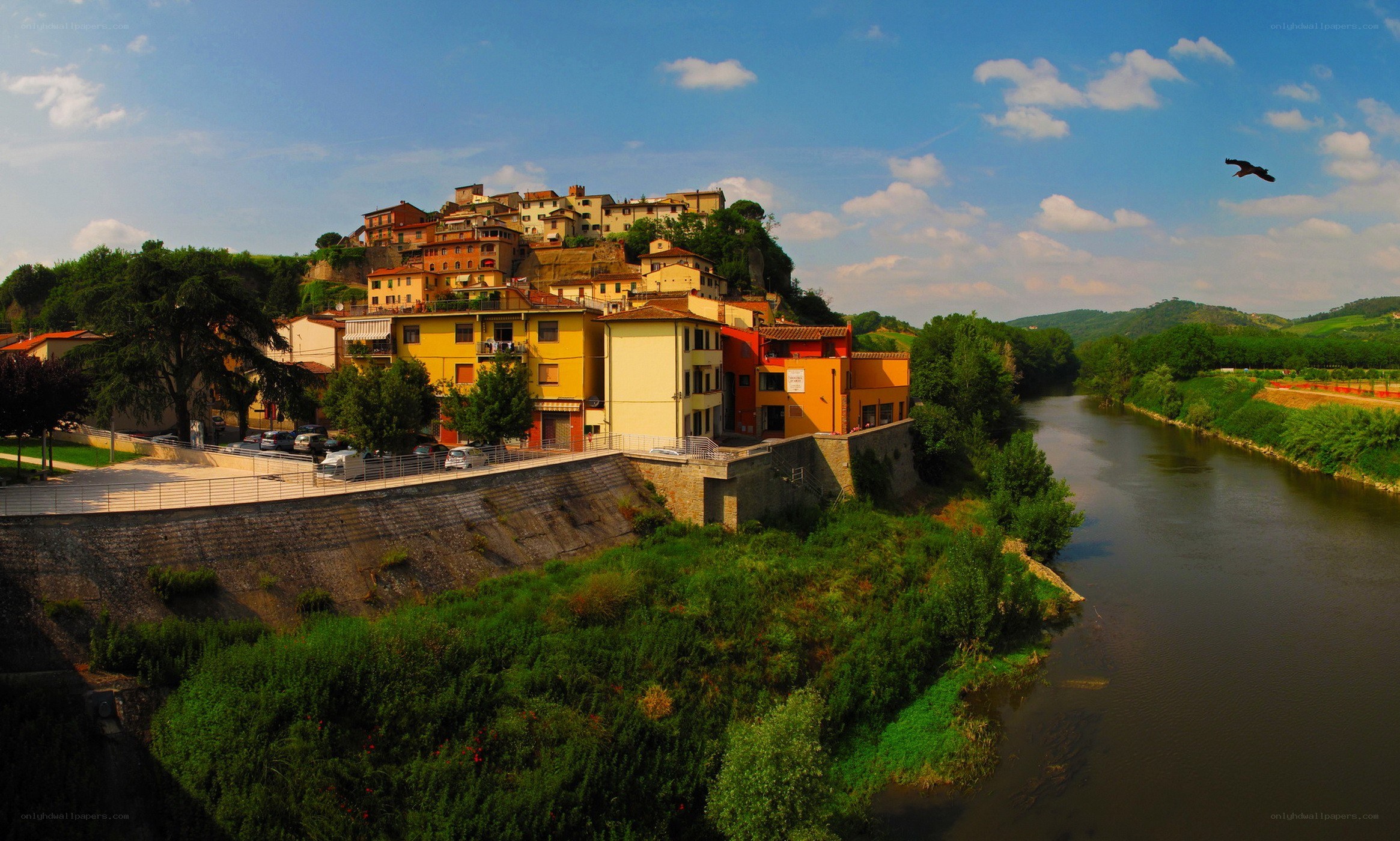 Village by the river