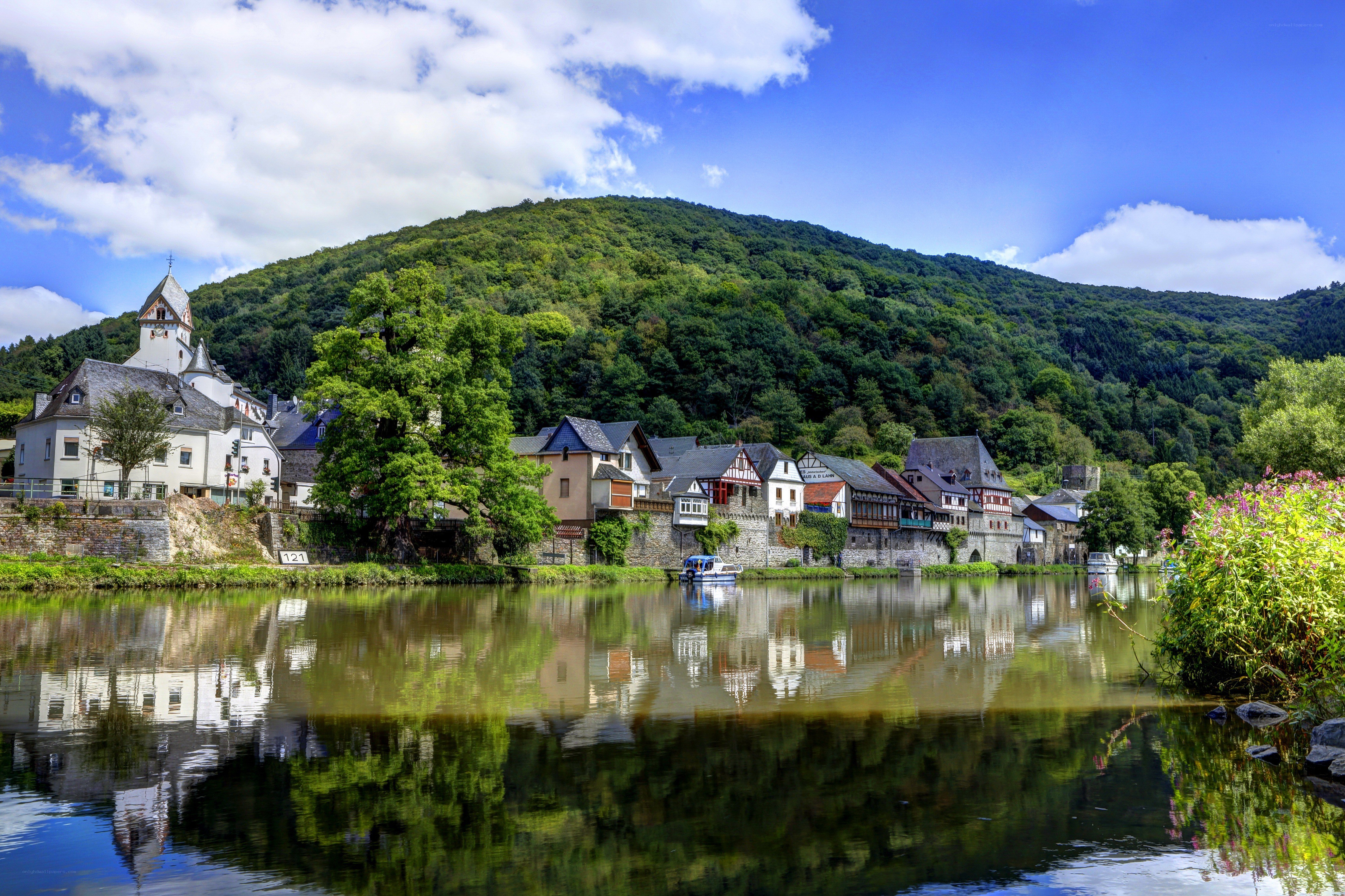 Village by the river