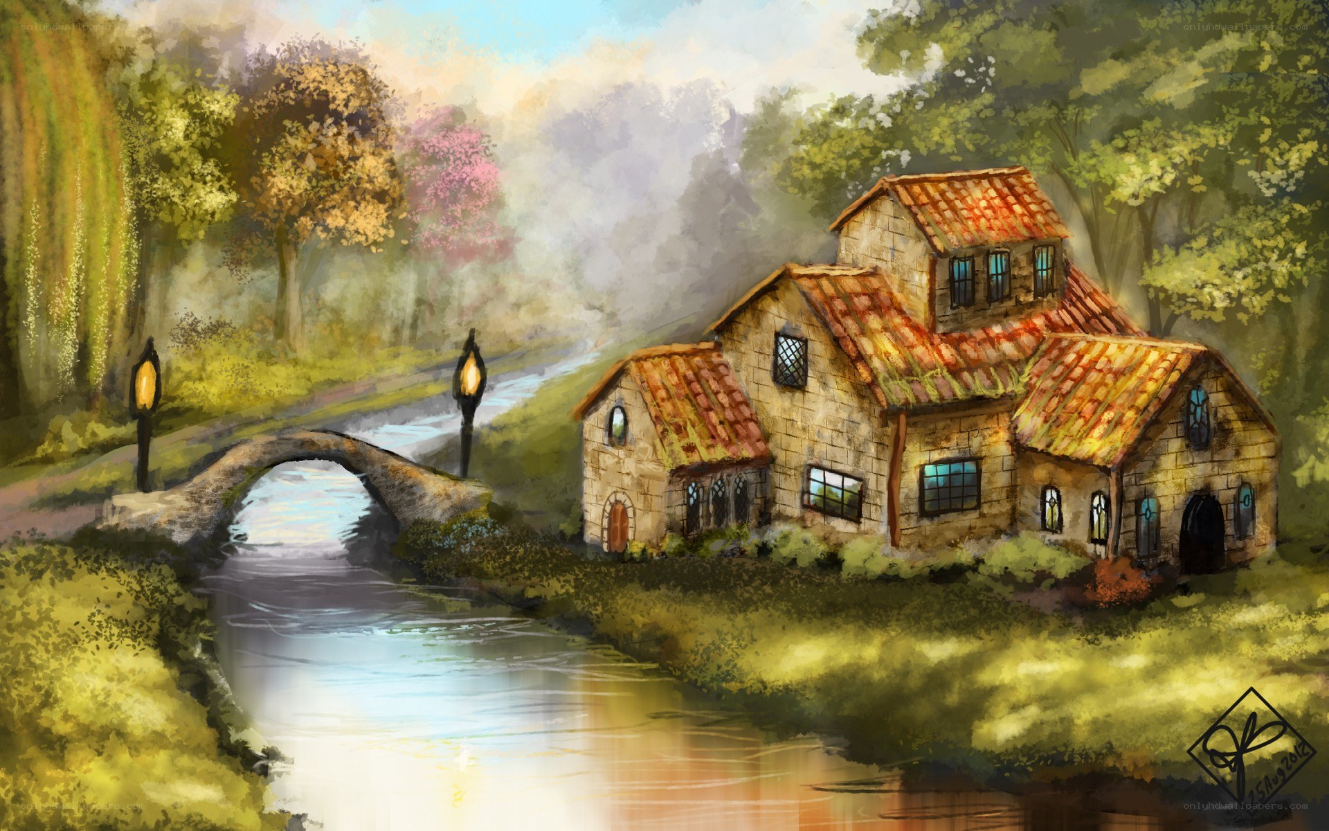 village by the river